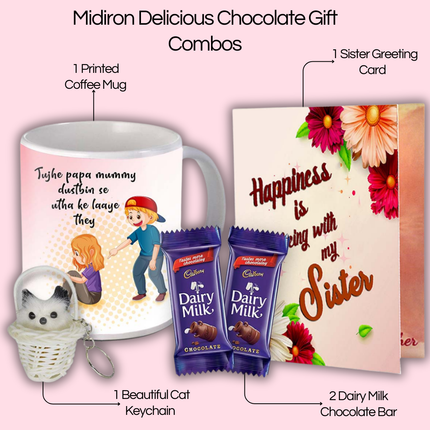 Gift for Sister from Brother – Printed Surprise with Love Quotes for Raksha Bandhan