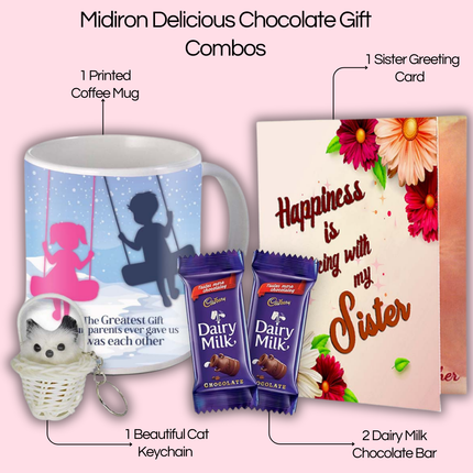 Unique Gift for Sister – Printed Mug with Funny Quote, Gift for Sister from Sibling, Birthday Surprise