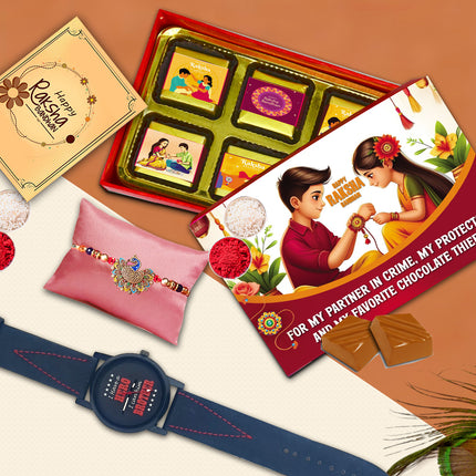 Raksha Bandhan Gift for Brother - Unique Rakhi Hamper, Thoughtful Festival Gift for Bhaiya to Express