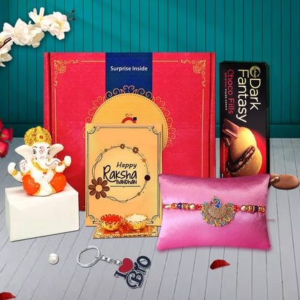 Rakhi Gift Box For Brother - Raksha Bandhan Gift Box, Rakhi Combo Gift, Gift Hamper For Brother