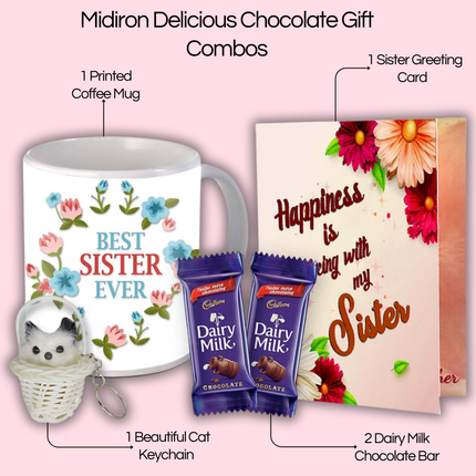 Useful Surprise Gift for Sister – Printed Mug for Daily Routine, Gift for Busy Sister, Thoughtful Gift for Rakhi