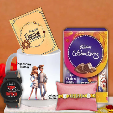Bro Gift Hamper For Rakhi - Stylish Gift Set for Brother, Complete Hamper Set For Raksha Bhandan
