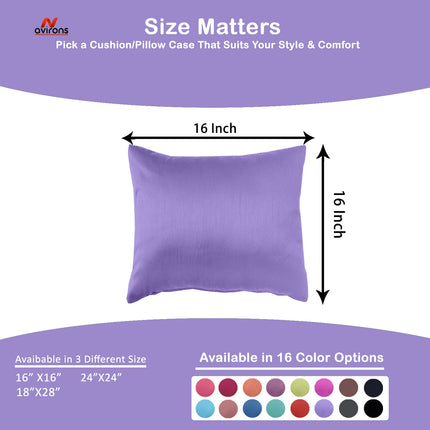 Luxury Satin Cushion case – Ultra Soft, Anti-Frizz, Cooling Cushion Cover for Healthier Hair & Skin-16x16 Inch