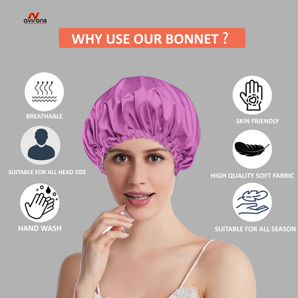 Elegant Satin Bonnet & Eye Mask Set – Perfect for Protecting Hair and Enhancing Sleep
