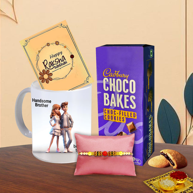 Rakhi Combo For Elder Brother – Rakhi Gift Pack For Brother, Special Rakhi Gift For Brother, Unique Rakhi Gift For Brother