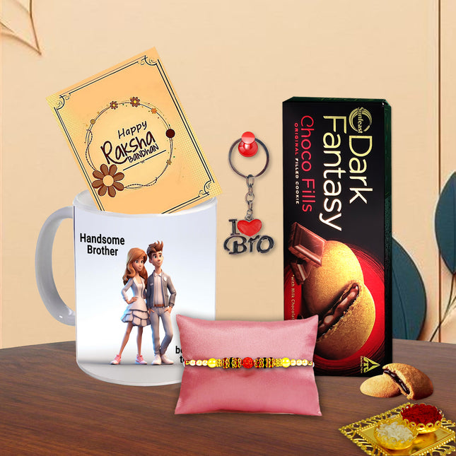 Rakhi For Brother Combo – Rakhi Gift Set For Brother, Rakhi Hampers For Brother, Raksha Bandhan Gift For Brother