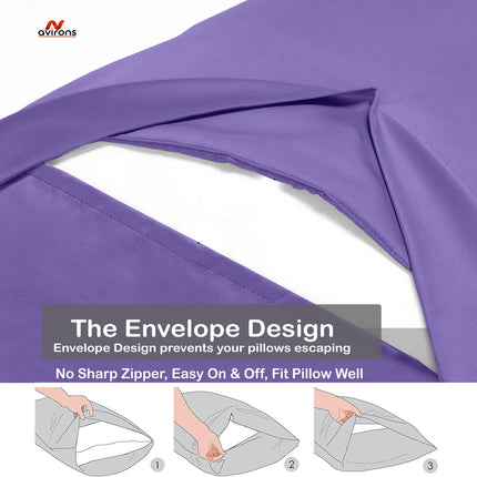 Satin Silk Pillowcase 18x28 Inch – Soft, Cooling, Wrinkle-Resistant Pillow Cover for Hair & Skin, Hypoallergenic