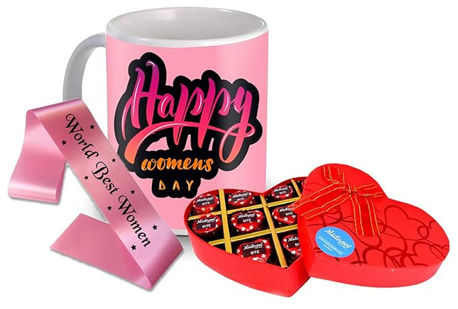 Women’s Day Gift Set
Chocolate and Mug Combo
Empowering Gift for Women