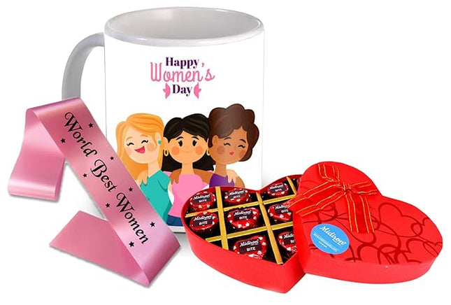 Women’s Day Gift Set
Chocolate and Mug Surprise