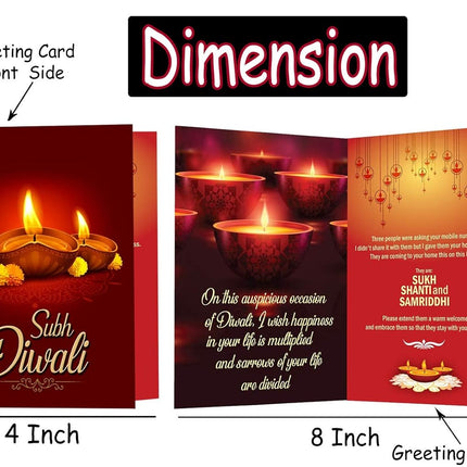 Beautiful Diwali Gift Combo - Chocolate Gift Hamper with Diwali Card - Perfect Festival Gift Pack for Friends