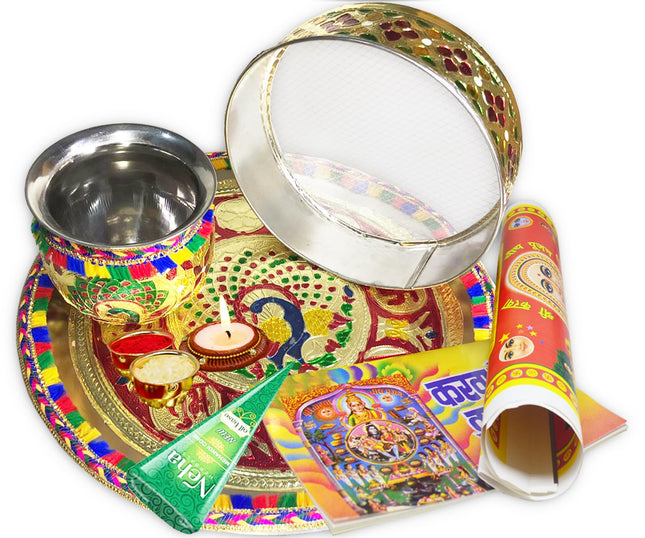 Premium Karwa Chauth Ritual Kit For Wife - Romantic presents for wife, Unique presents for wife