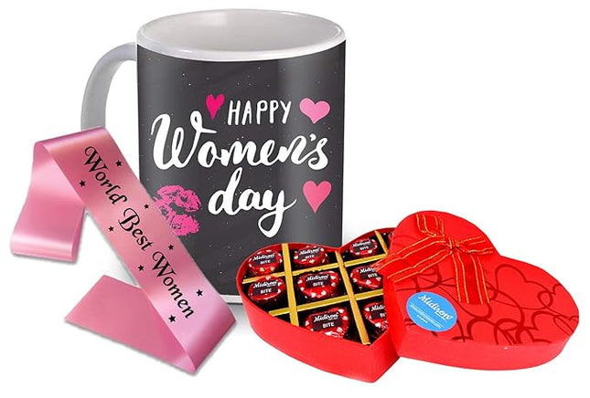 Women’s Day Gift Set
Chocolate and Mug Surprise
Empowering Gift for Her