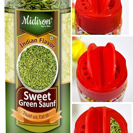 Sweet Green Saunf - Traditional Indian Mukhwas for Digestion, Fresh Breath & After-Meal Refreshment