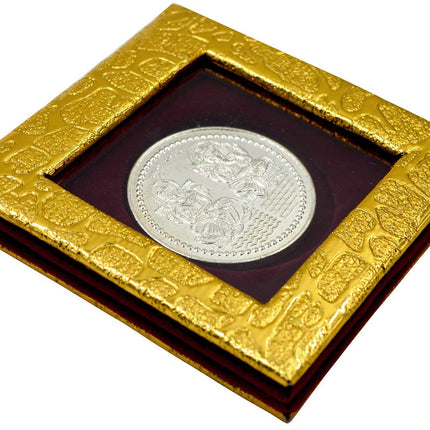 Chocolate Diwali Gift Hamper - Diwali Gift Combo with Silver Coin, Chocolate Box, Greeting Card & Dry Fruits