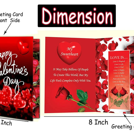 Midiron Special Love Combo For Wife, Girlfriend & Special Person| Gift For Valentine's day, Birthday, Anniversary & Any Special day |Handmade Chocolate, Artificial Rose, Love Card, Cute Teddy - Midiron