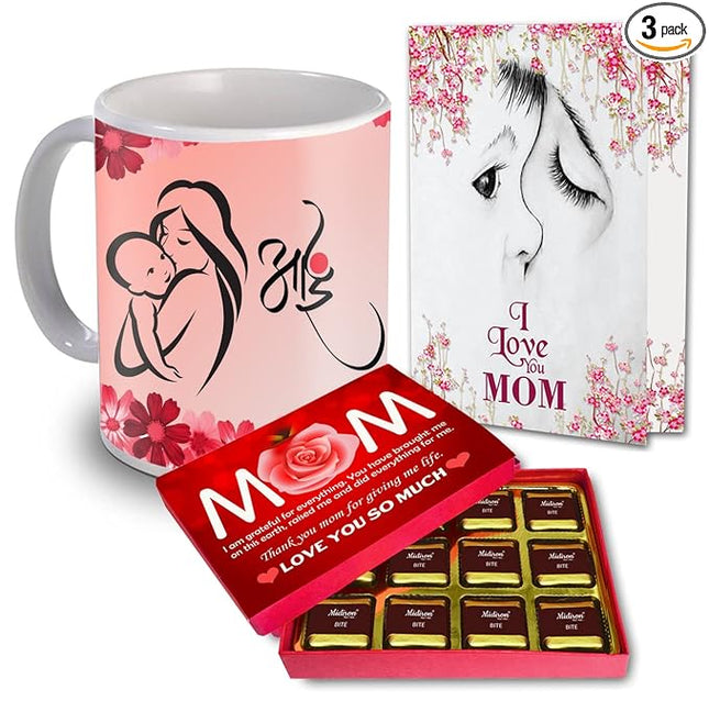Mother’s Day Gift Set
Coffee Mug for Mom
Mother’s Day Greeting Card
Chocolate Gift Box for Mom