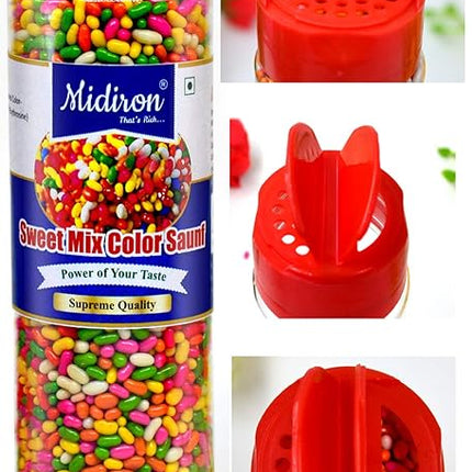 Colourful Saunf - Sweet Mouth Freshener, Traditional Indian Mukhwas for Digestion, Fresh Breath & After-Meal Refreshment