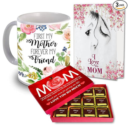 Mother’s Day Gift Set
Mug for Mom
Mother’s Day Greeting Card
Chocolate Gift for Mother
Special Mother’s Day Present