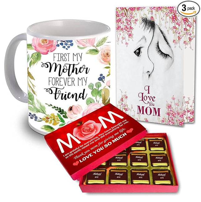 Mother’s Day Gift Set
Mug for Mom
Mother’s Day Greeting Card
Chocolate Gift for Mother
Special Mother’s Day Present