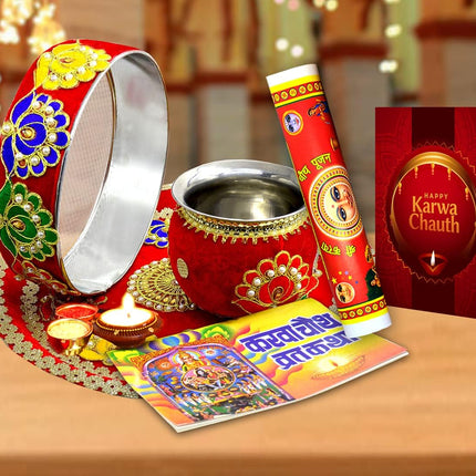 Complete Karwa Chauth Thali Set – A Sacred Blend of Ritual, Love & Tradition