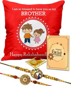 Designer Rakhi for Raksha Bandhan
Rakhi with Cushion
Printed Cushion Gift
Rakhi with Greeting Card
Roli Chawal Set
Traditional Rakhi Gift
