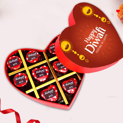 Premium Diwali Gift Combo Pack - Chocolate Gift for Diwali Festival - Diwali Gift Hamper with Handmade Chocolate Box