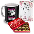 Mother’s Day Gift Set
Mother’s Day Mug
Heartfelt Greeting Card for Mom
Premium Chocolates for Mother’s Day