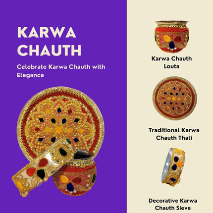 Karwa Chauth Puja Set – For the Woman Who Celebrates Love Through Tradition