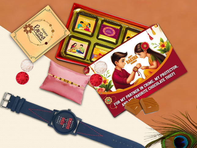 Rakhi Gift For Brother – Rakhi Set For Brother, Raksha Bandhan Gift For Brother, Rakhi Combo For Brother