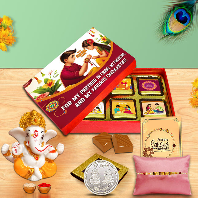 Rakhi Gift Hampers For Brother – Rakhi For Brother Gift, Rakhi Set For Brother, Rakhi Gift For Brother Combo