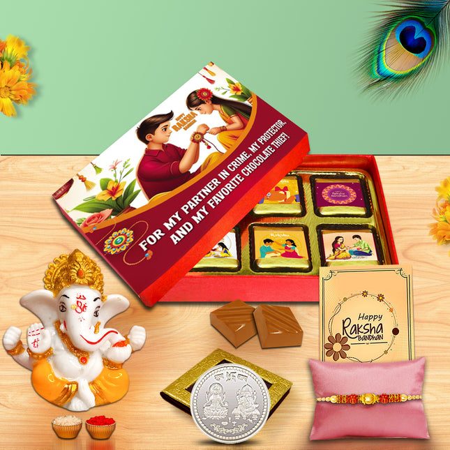 Rakhi Combo For Brother – Rakhi For Brother Online, Rakhi Gift Pack For Brother, Raksha Bandhan Gift For Brother