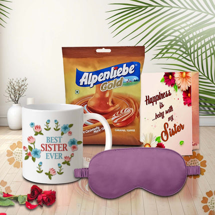 Rakhi Relax Gift Combo for Sister - Raksha Bandhan present, Rakhi return gift, Rakhi surprise for sister