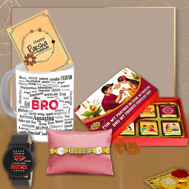Rakhi For Brother Gift – Raksha Bandhan Bhai Gift, Rakhi Gift Hamper For Brother, Rakhi Surprise Bhai