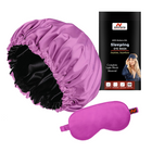 Elegant Satin Bonnet & Eye Mask Set – Perfect for Protecting Hair and Enhancing Sleep