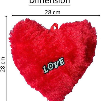 Chocolate Gift for Wife, Girlfriend - On Birthday, Anniversary, Valentine's Day and Special Day - Chocolate, Red Heart Cushion, Printed Love Mug