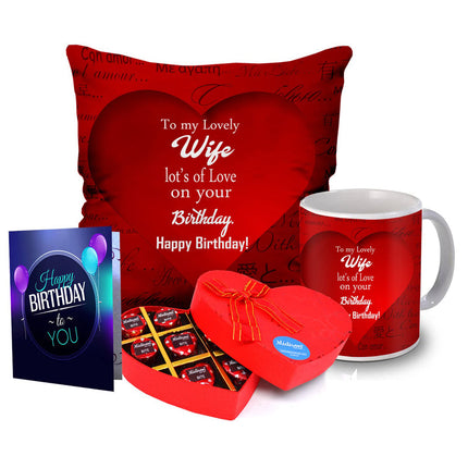 Romantic Gift for Wife - Birthday Special Combo - Chocolate Gift Box for Birthday - Chocolate Birthday Gift