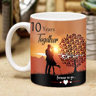 Anniversary Gift for Husband, Wife, Uncle, Aunty, Special Person, 10 Years Together Mug, Special Anniversary Gift