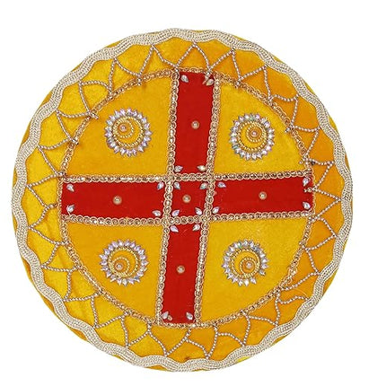 Karwa Chauth Pooja Thali with Channi Lota Set - Decorated Thali for Women’s Karwa Poojan