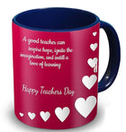 Teacher Day Coffee Mug - From Students to Teacher, Unique Gift for Mentor, School Celebration Present