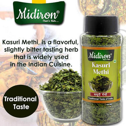 Natural Kasuri Methi – Dried Fenugreek Leaves for Indian Cooking – Ideal for Curries, Parathas, Dal Tadka & Seasoning