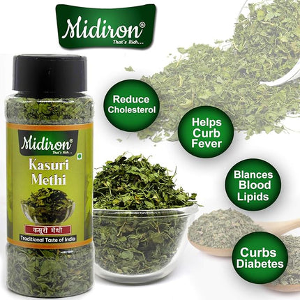 Natural Kasuri Methi – Dried Fenugreek Leaves for Indian Cooking – Ideal for Curries, Parathas, Dal Tadka & Seasoning
