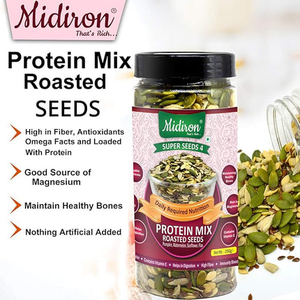 Protein Mix Roasted Seeds Superfood Blend (250g) – High-Protein Healthy Seed Mix for Energy, Digestion & Muscle Support