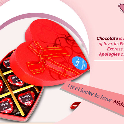 Midiron Valentines Gift Hamper for Girlfriend/Boyfriend | Rose Day, Chocolate Day, Hug Day Gift | Romantic Gift | Valentine's Week Day Gift-Chocolate Bars, Love Card & Red Teddy - Midiron