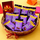 Beautiful Diwali Gift Combo - Chocolate Gift Hamper with Diwali Card - Perfect Festival Gift Pack for Friends