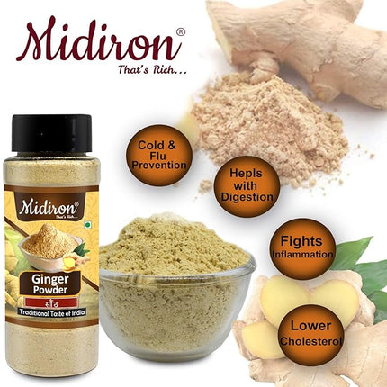 Pure Ginger Powder – Natural & Aromatic Dry Ginger Spice – Ideal for Indian Cooking, Digestion, Immunity Boost & Herbal Remedies (80gm)