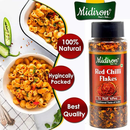 Red Chilli Flakes – Spicy & Flavorful Crushed Chilli Seasoning – Ideal for Pizza, Pasta, Indian Cooking, Marinades & Spicy Recipes