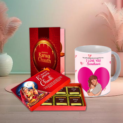 Karwa Chauth Chocolate Surprise for Her - Karwa Chauth Love Gift, Sweet Moment for Wife