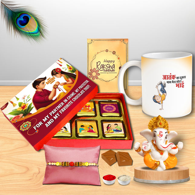 Raksha Bandhan Hamper For Bhai - Celebration Combo For Brother, Rakhi Special Surprise, Gift For Bhaiya