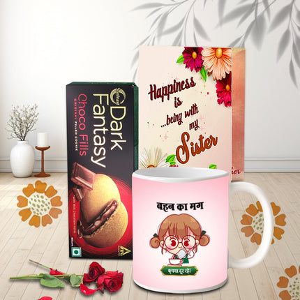 Sister  Rakhi Celebration Combo - Thoughtful Rakhi present, Heartfelt gift for sister, Gift for sister from brother