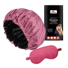 Luxury Satin Silk Sleep Cap & Eye Mask – Comfort and Style for a Restful Night